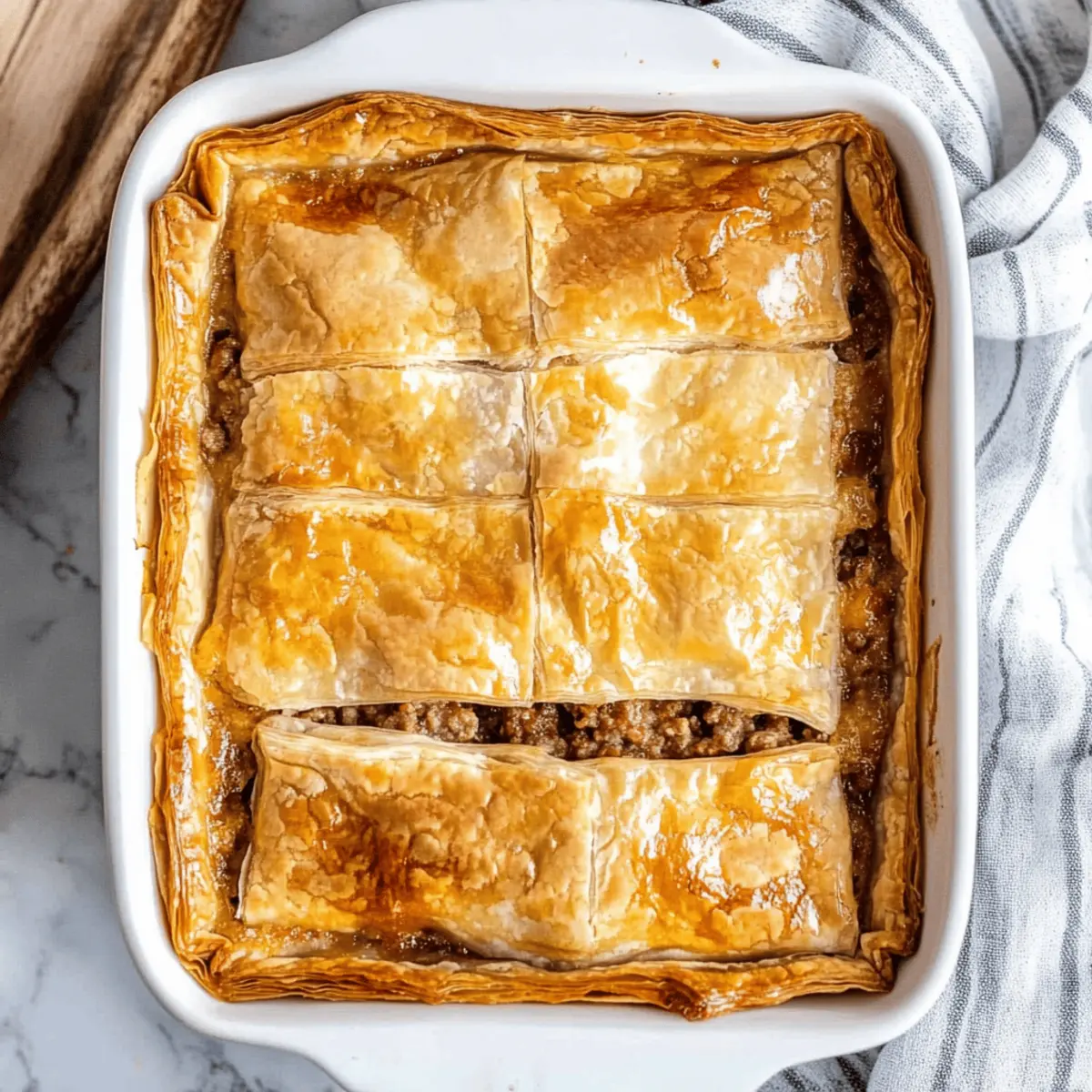 Phyllo Meat Pie
