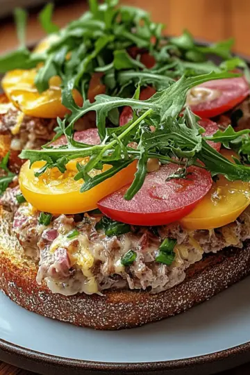 Savory Grilled Tuna Melt with Creamy Cheddar