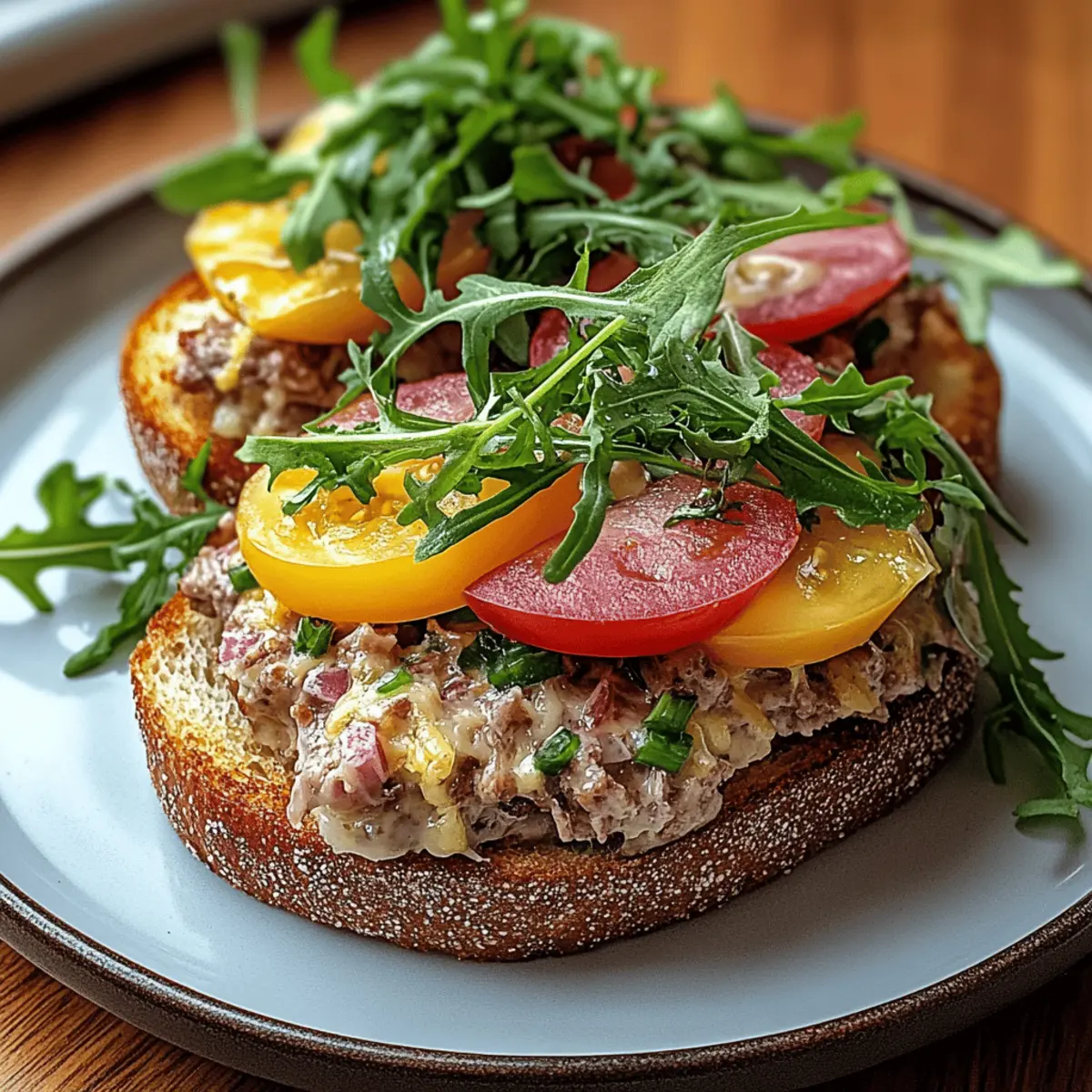 Savory Grilled Tuna Melt with Creamy Cheddar