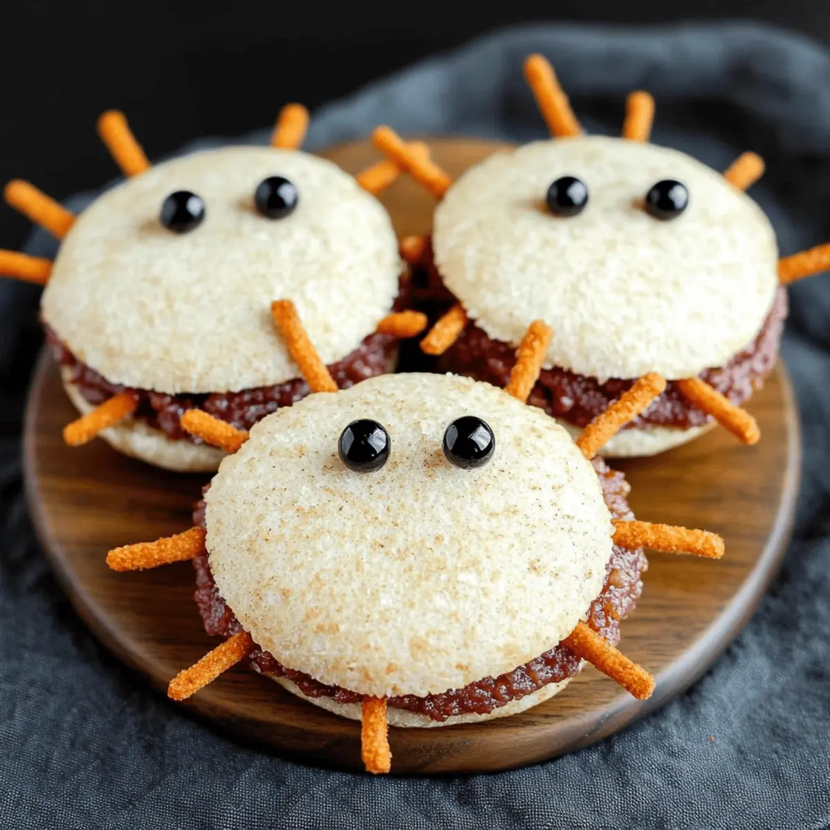 Spooky Spider Sandwiches