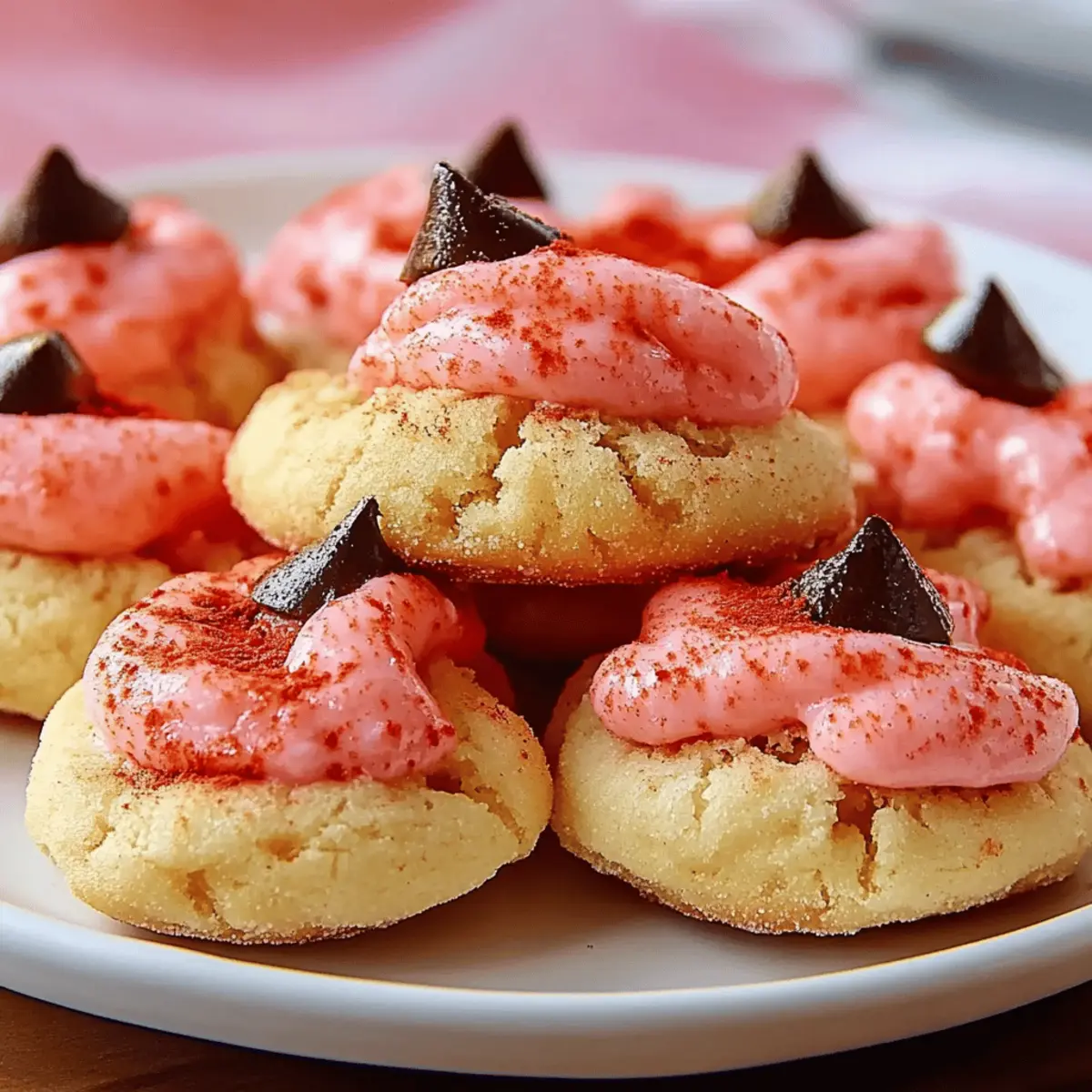 Strawberry Kiss Cookies