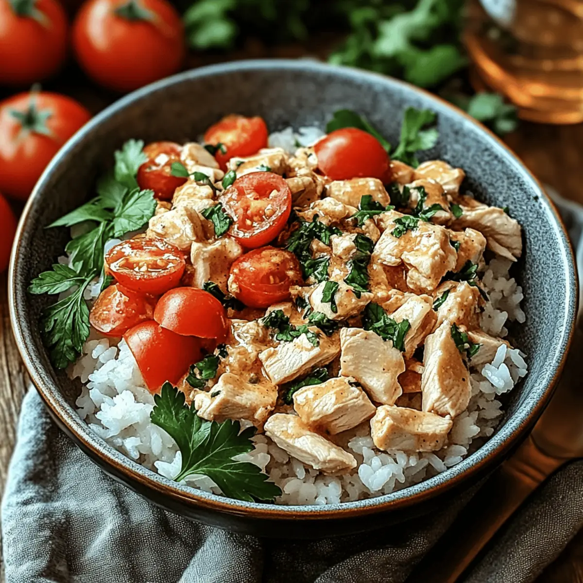 Coconut Chicken Rice Bowl