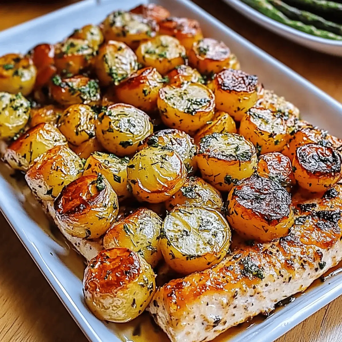 Sheetpan Salmon and Potatoes With Veggies