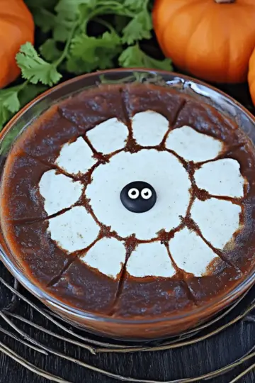 Spider Web Black Bean Dip