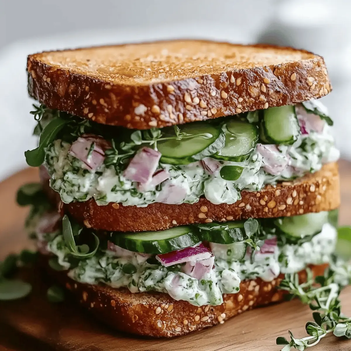 Cucumber Salad Sandwiches