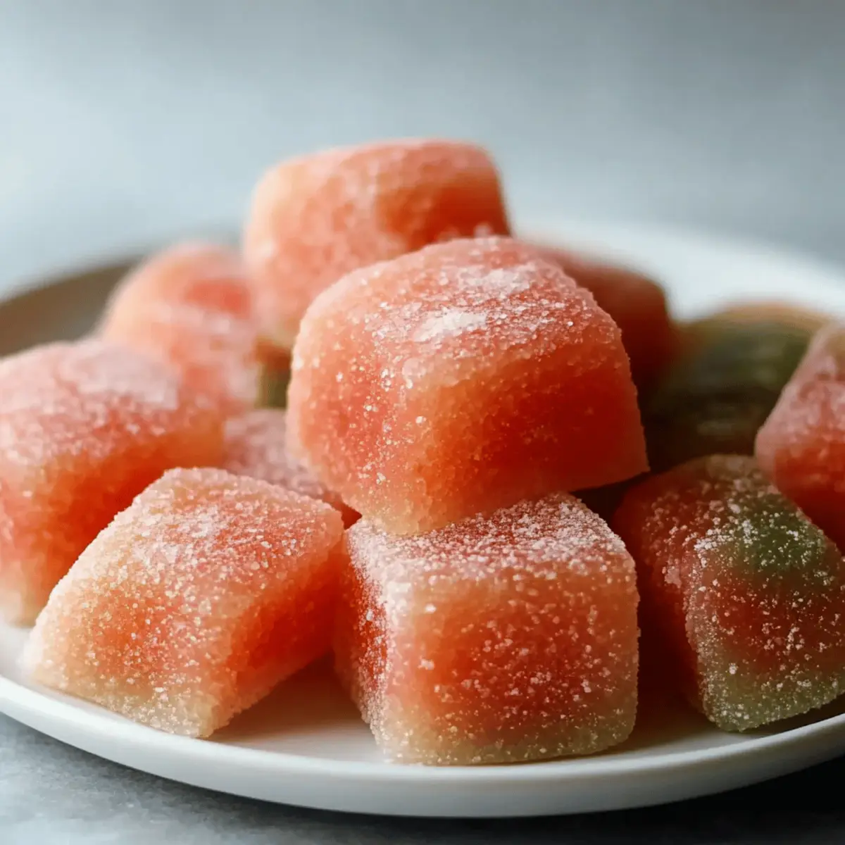 Watermelon Mochi