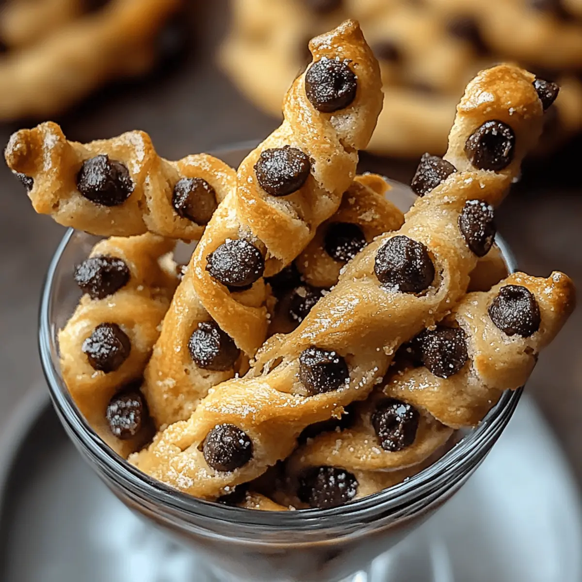 Chocolate Chip Cookie Dough Twists