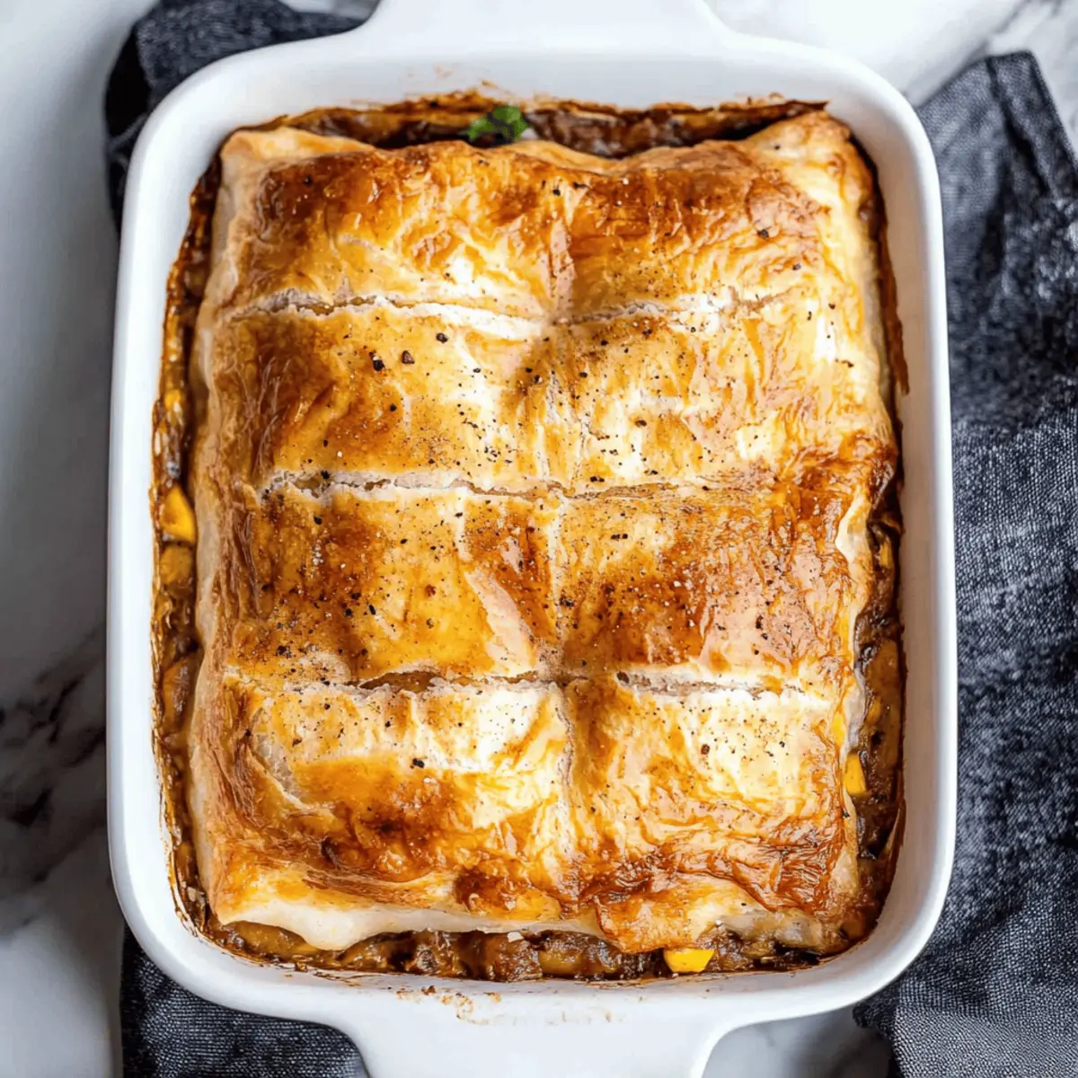 Phyllo Meat Pie
