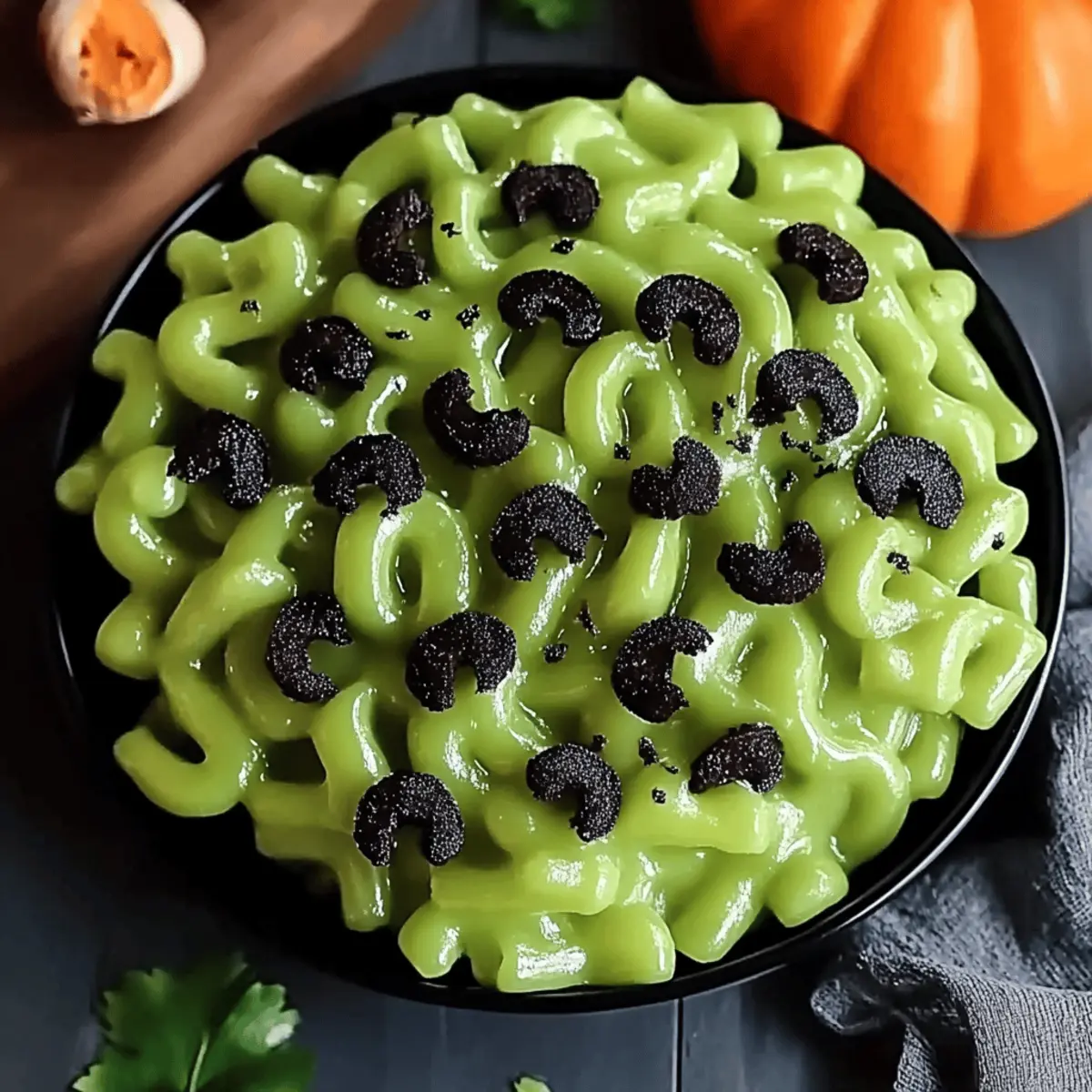 Halloween Monster Mac and Cheese