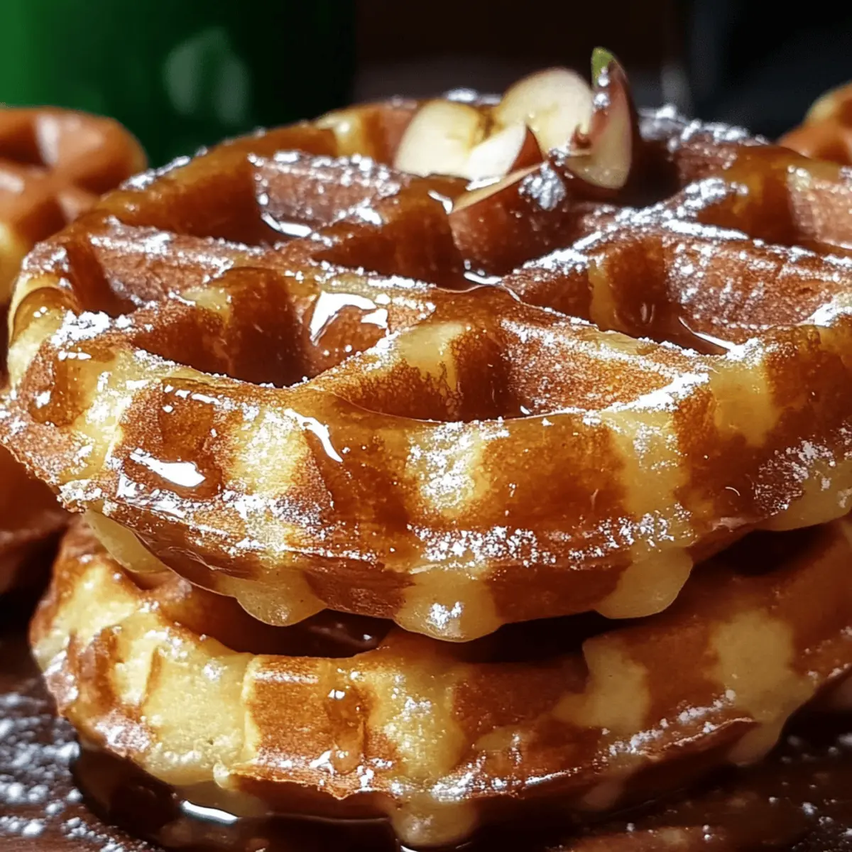 Apple Fritter Waffle Donuts