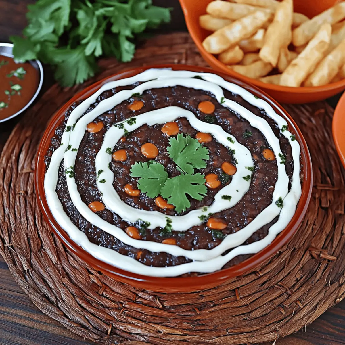 Spider Web Black Bean Dip