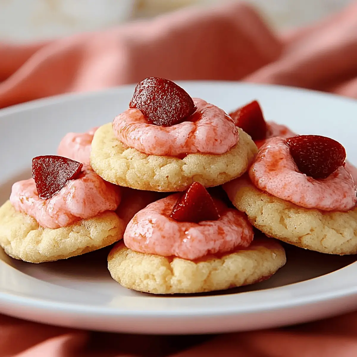 Strawberry Kiss Cookies