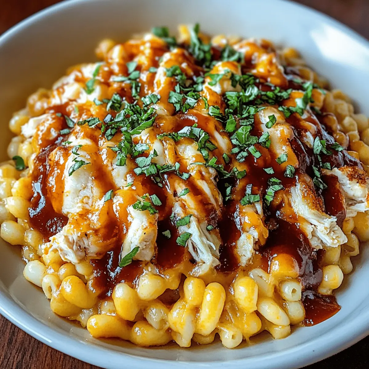 BBQ Chicken Mac and Cheese