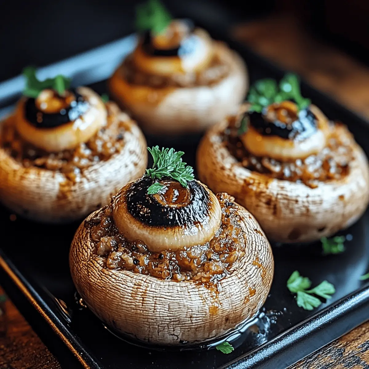 Stuffed Mushroom Eyeballs