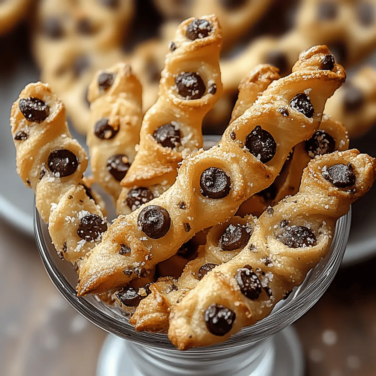 Chocolate Chip Cookie Dough Twists