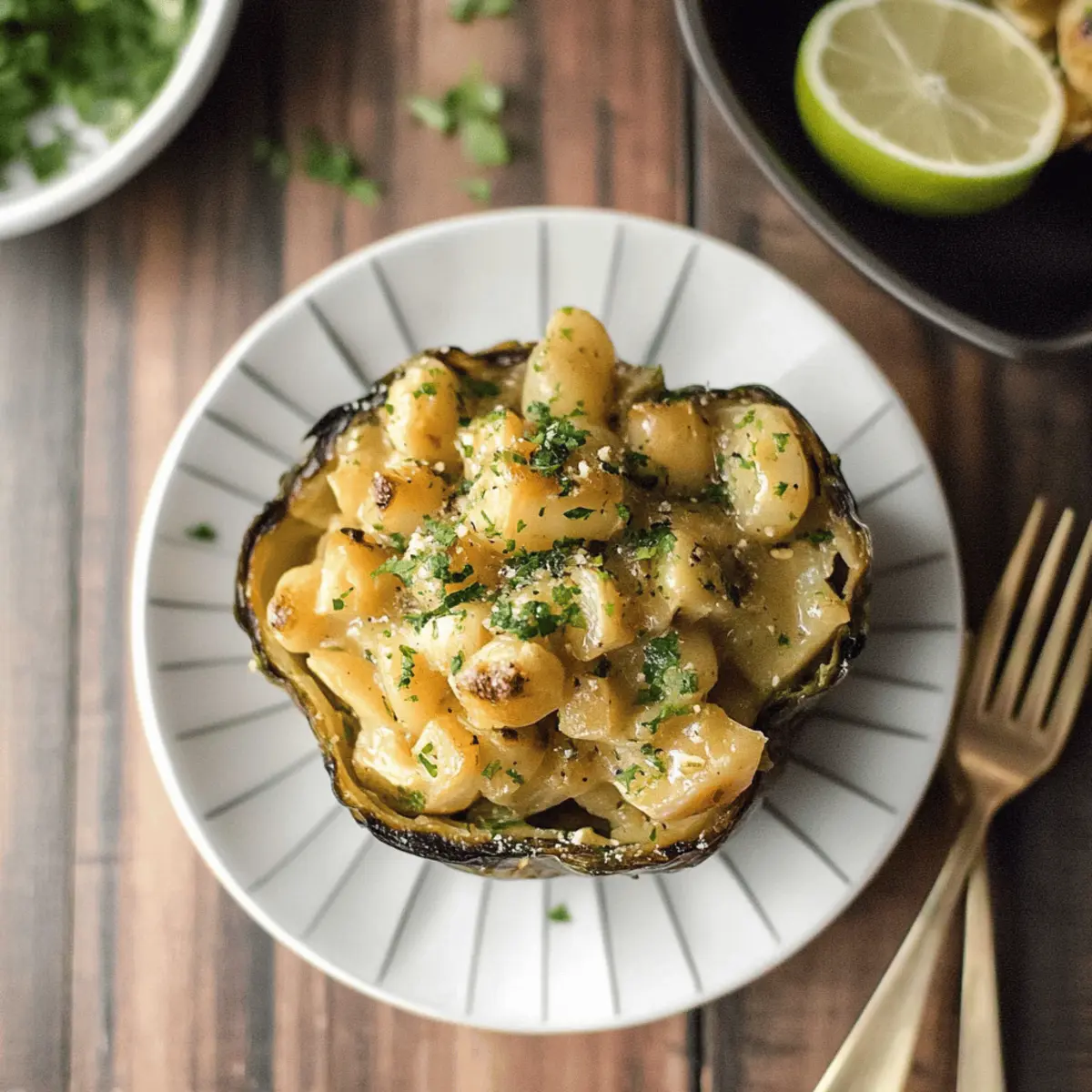 Curried Chickpea Stuffed Acorn Squash