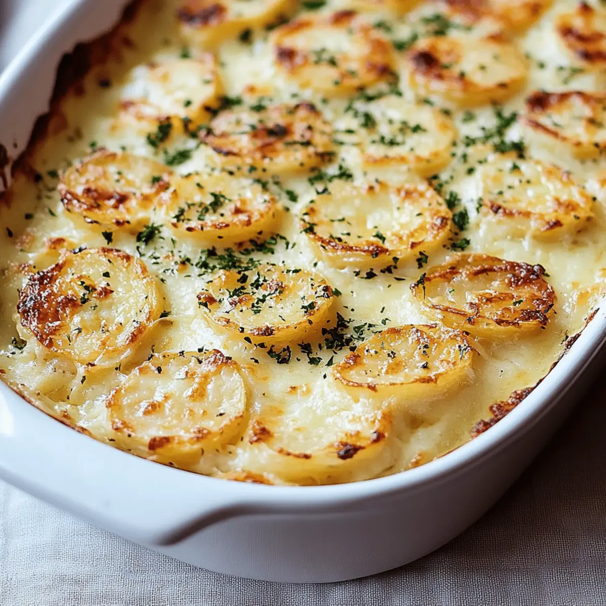 Cheesy Garlic Scalloped Potatoes