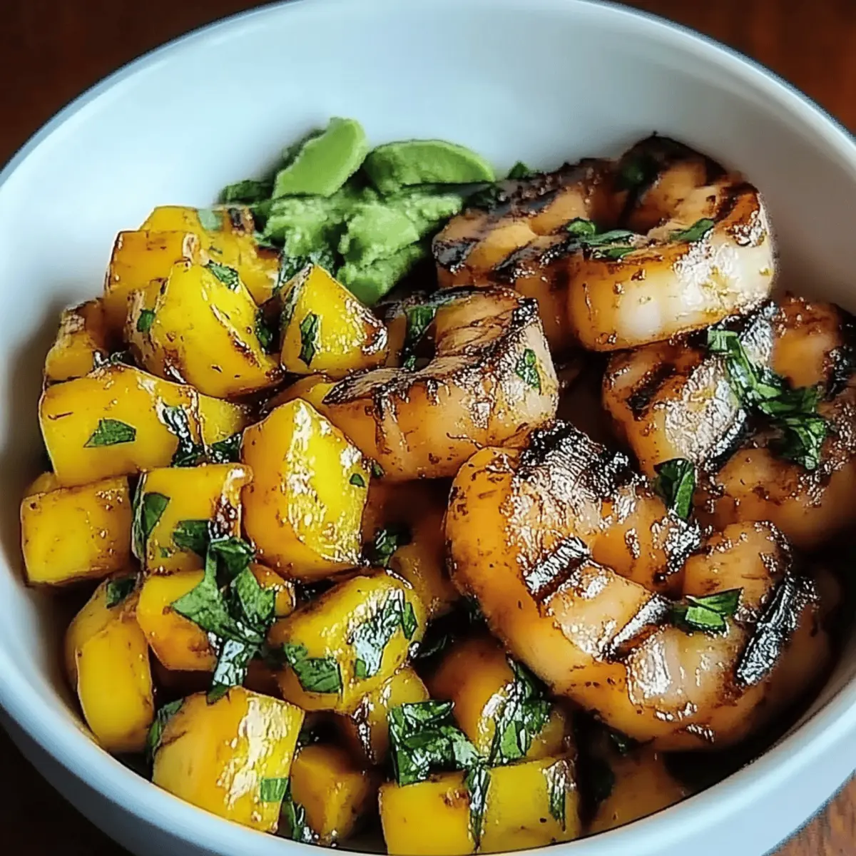 Shrimp Avocado Mango Bowls