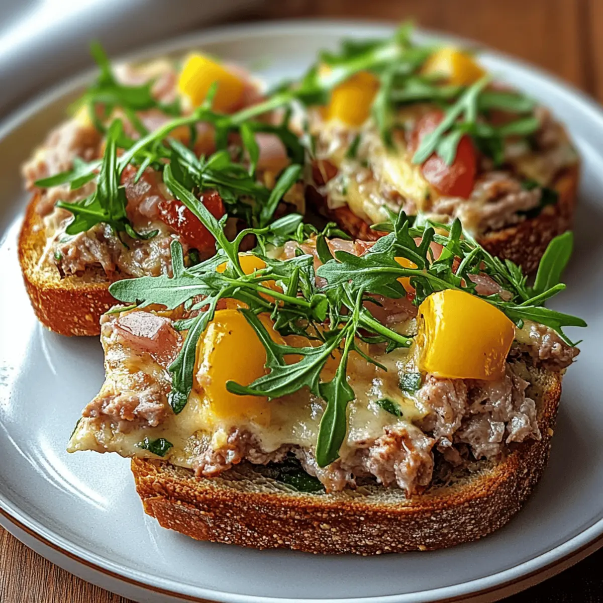 Savory Grilled Tuna Melt with Creamy Cheddar