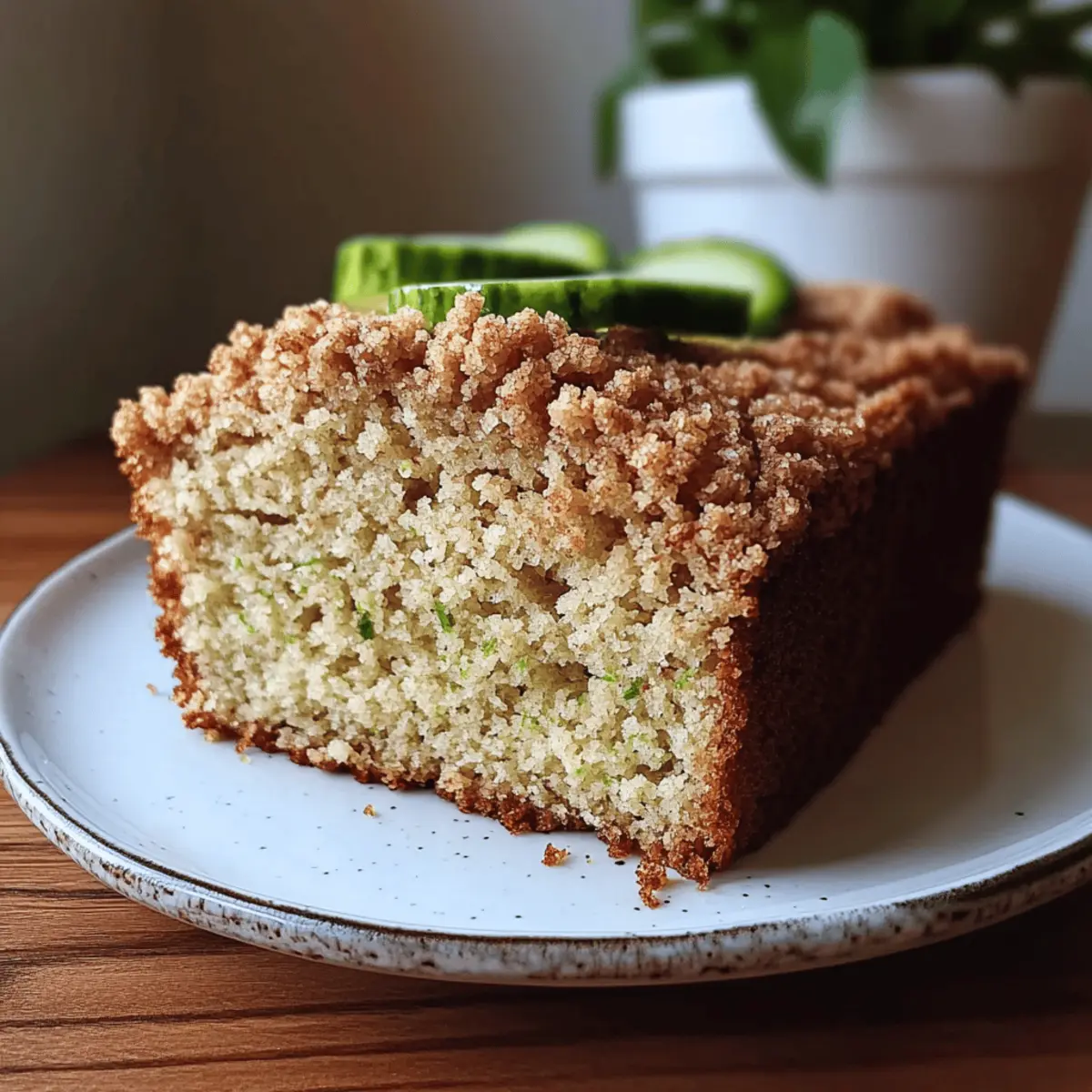 Cinnamon Streusel Topped Zucchini Bread