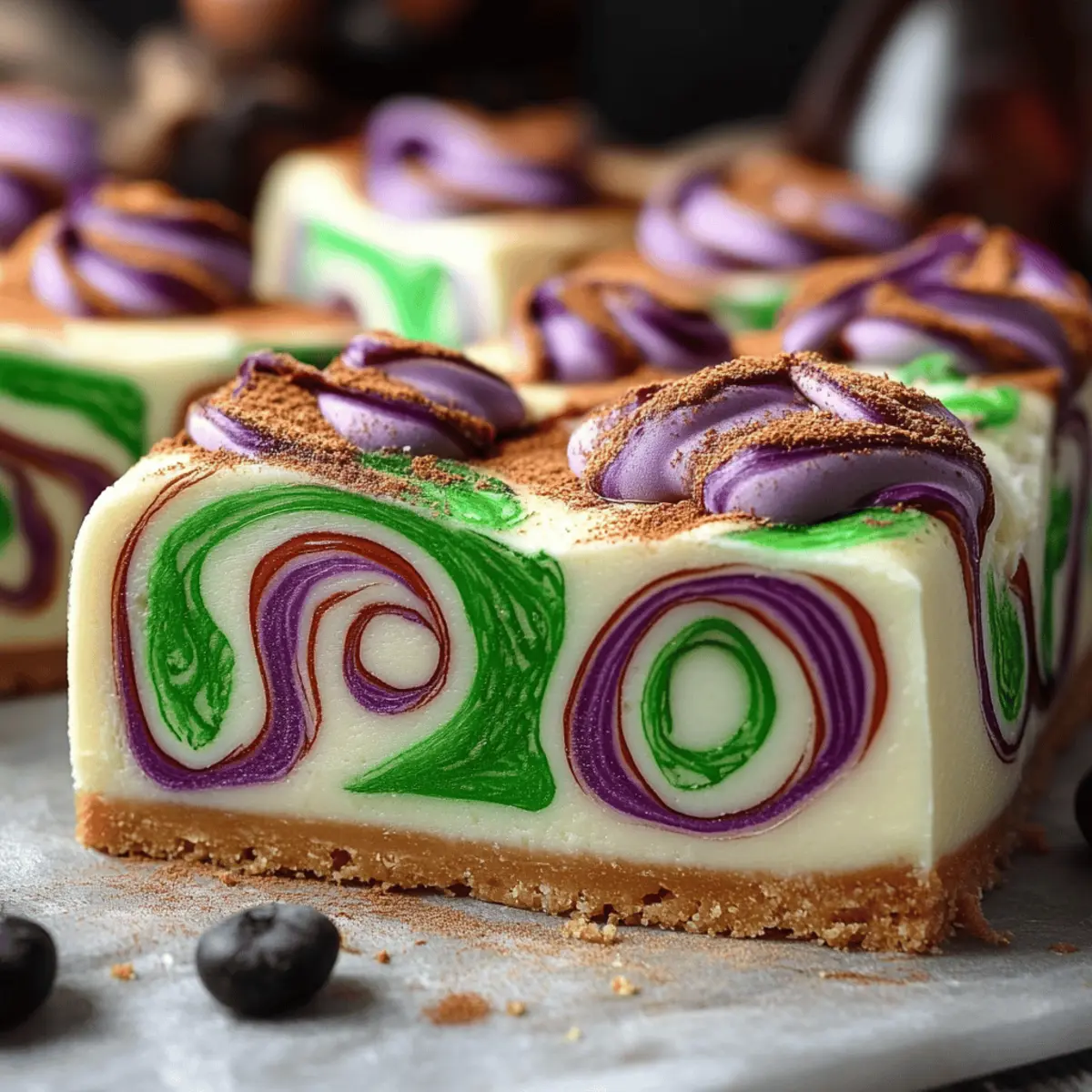 Polyjuice Potion Swirl Cheesecake