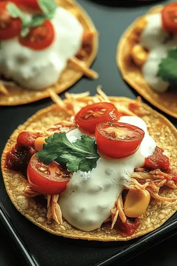 Mexican Rotisserie Chicken Tostadas
