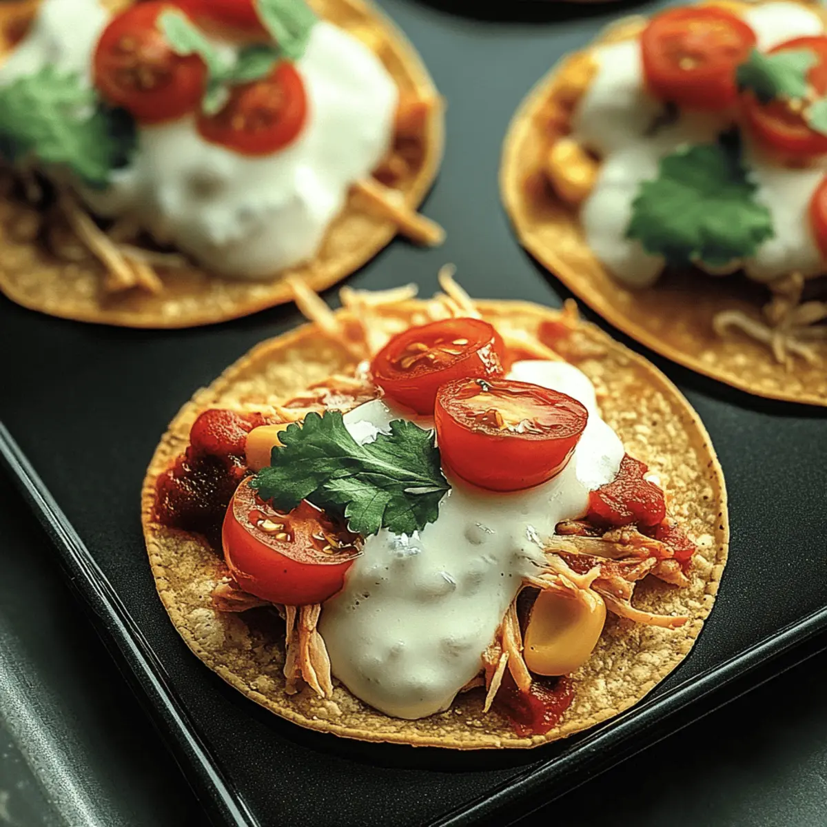 Mexican Rotisserie Chicken Tostadas