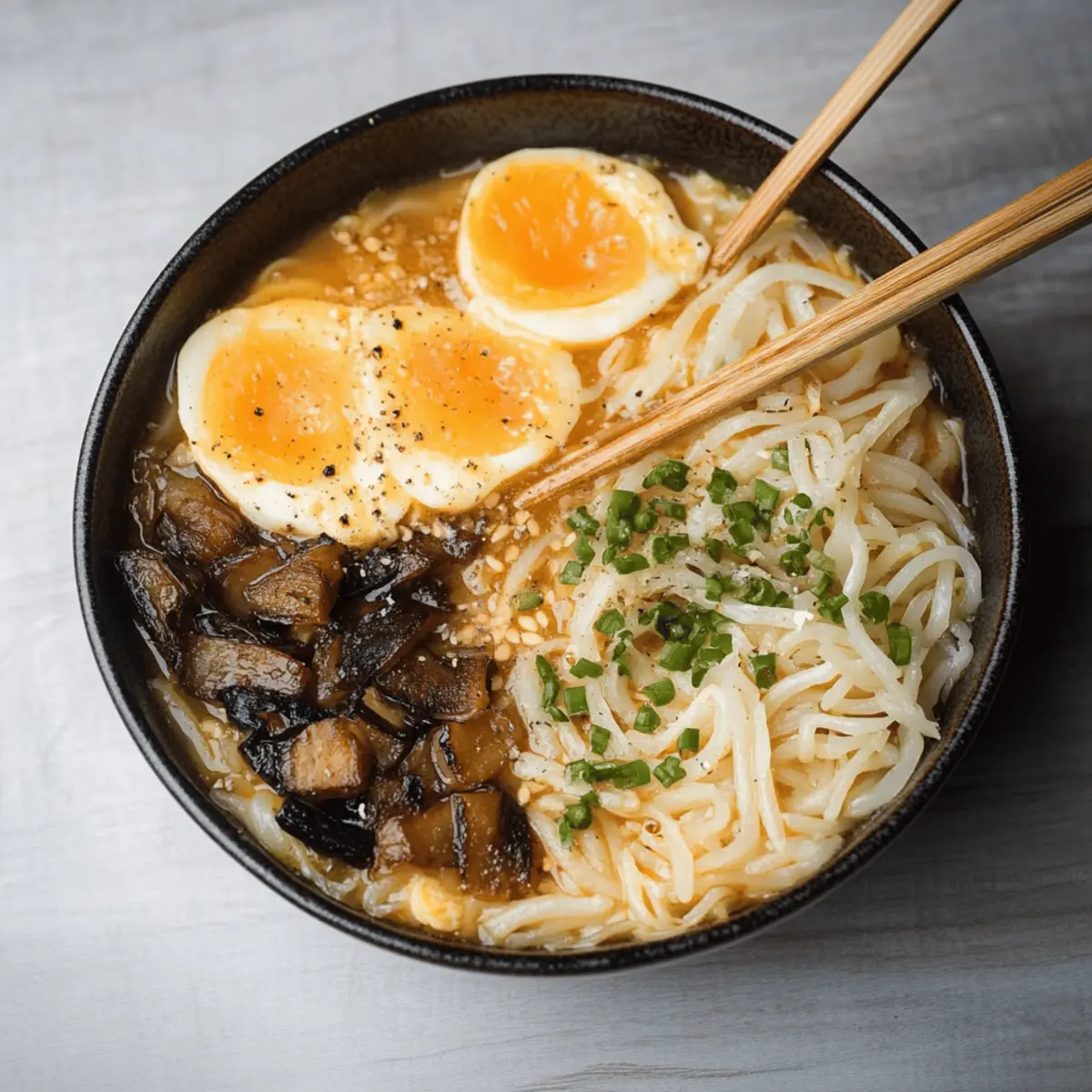 Creamy Vegetarian Peanut Miso Ramen
