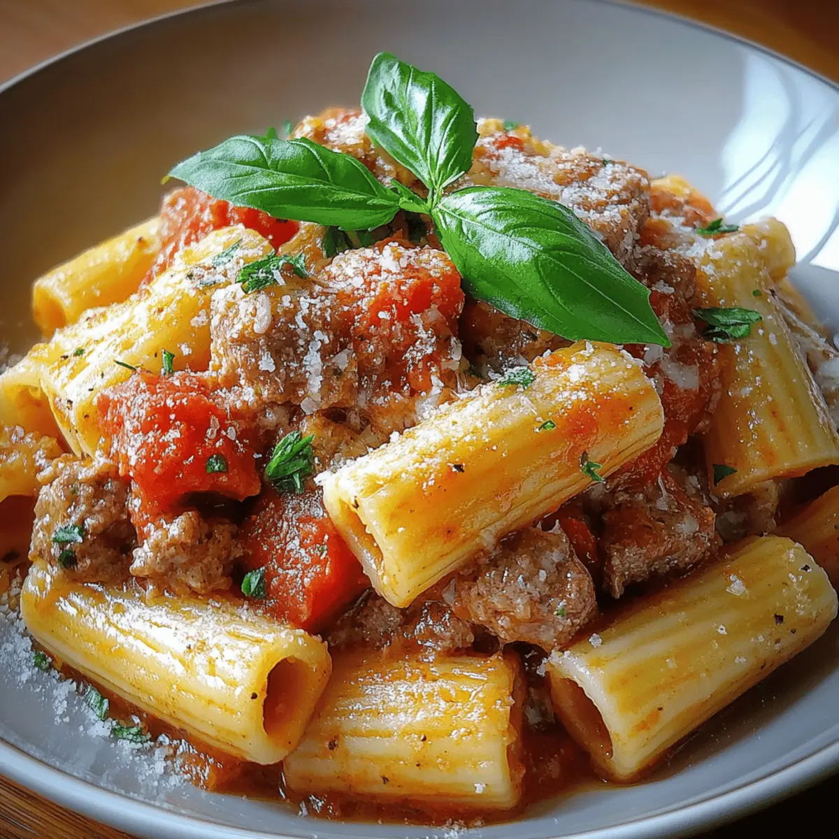 Creamy Italian Sausage Rigatoni