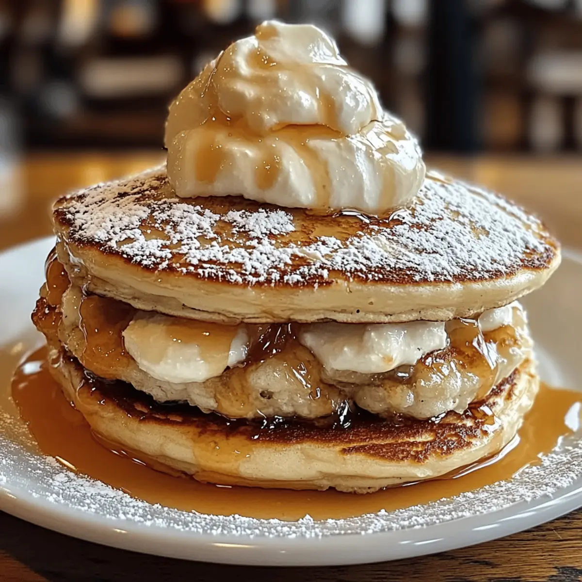 Sweet Coconut Cream Pancakes