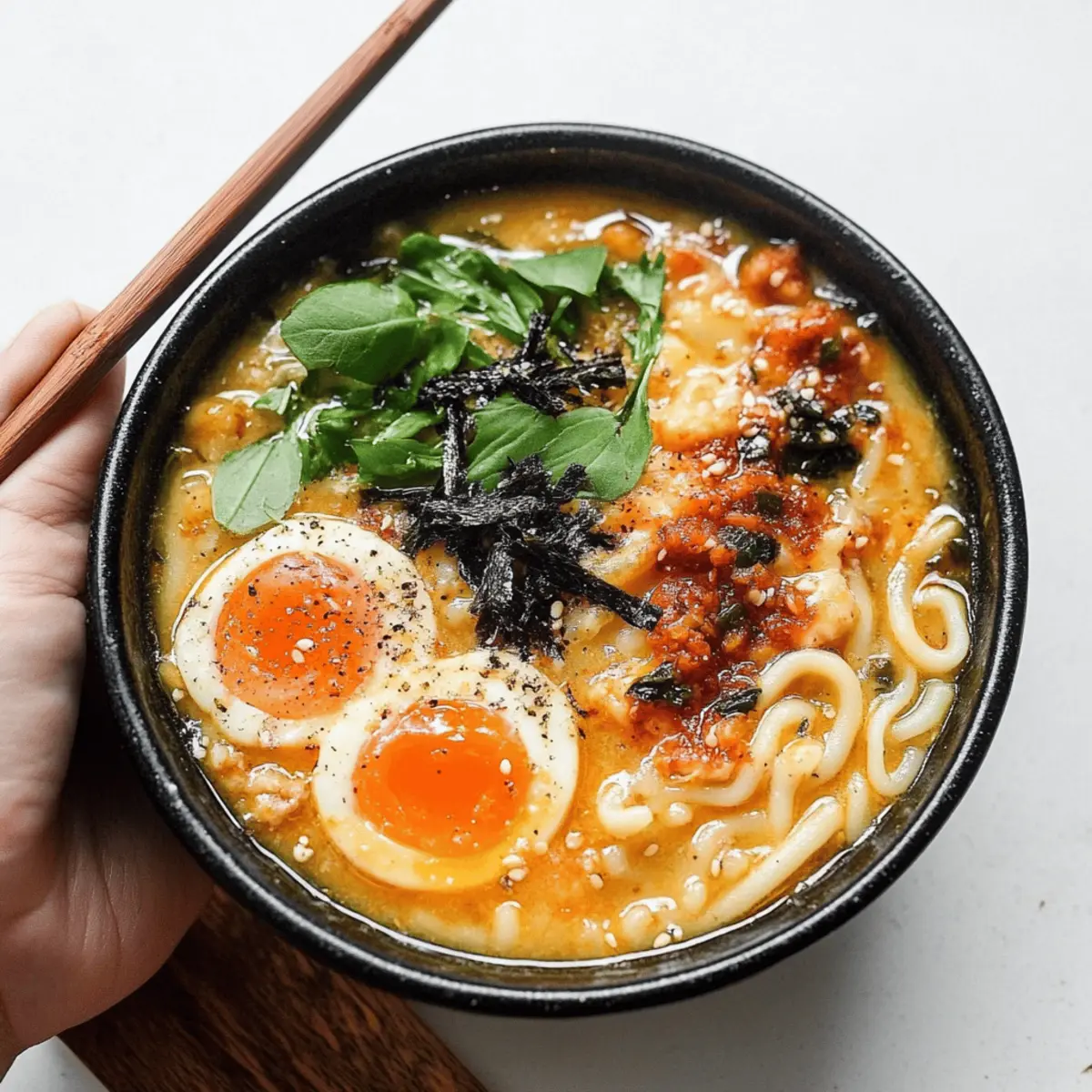 Healthy Miso Ramen with Chicken