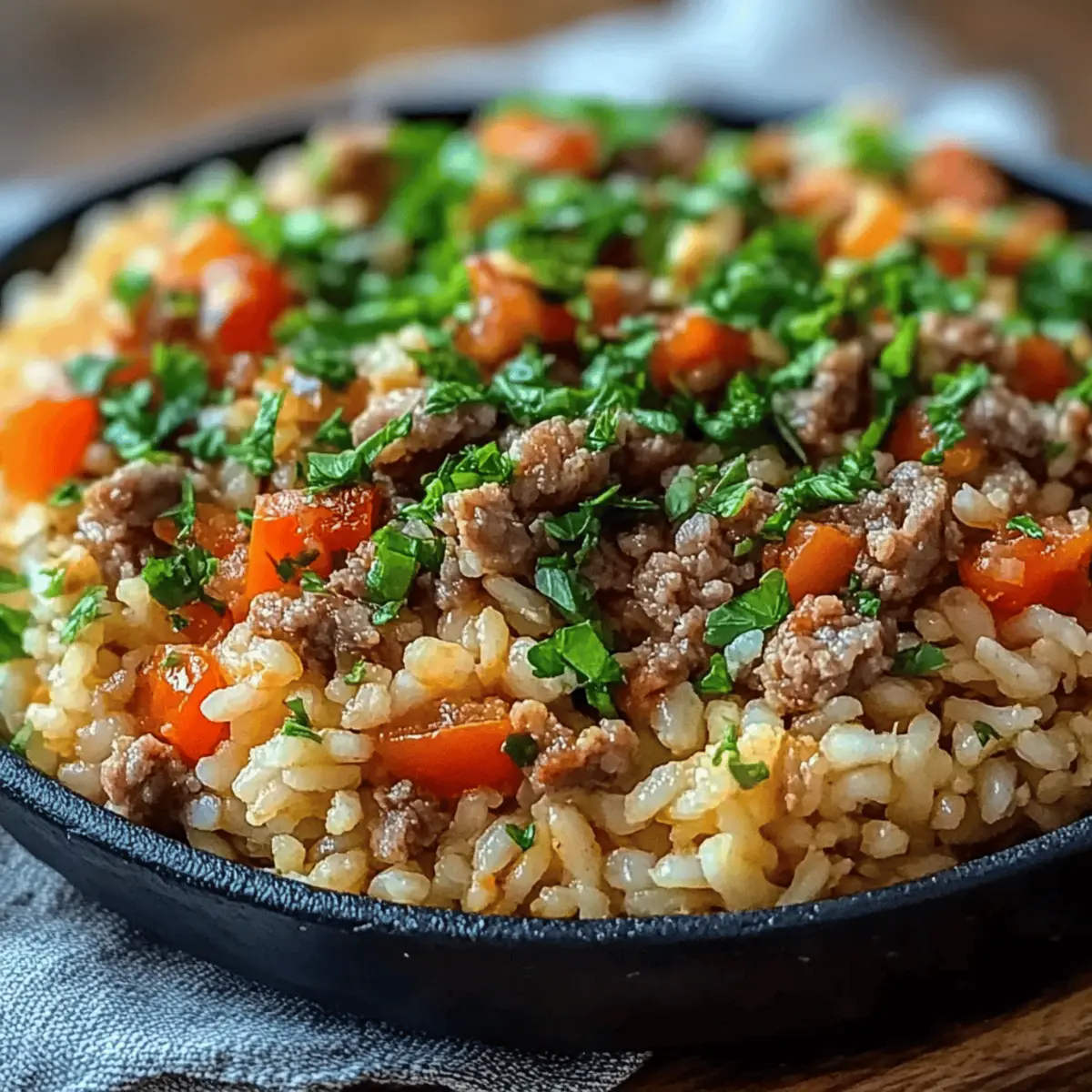 Dirty Rice with Ground Beef