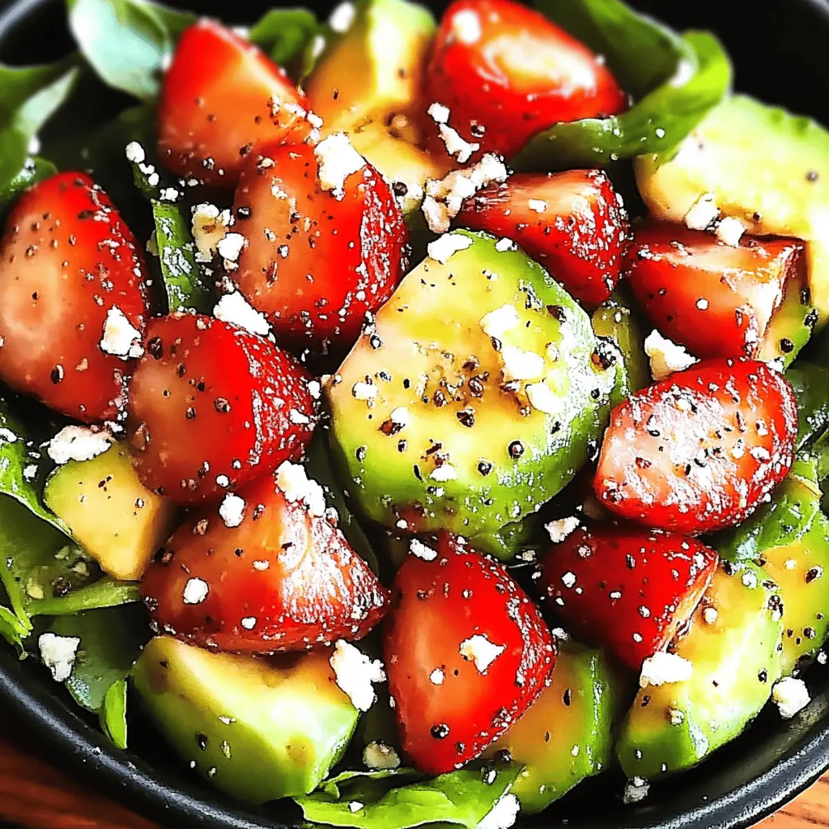 Strawberry Avocado Spinach Salad