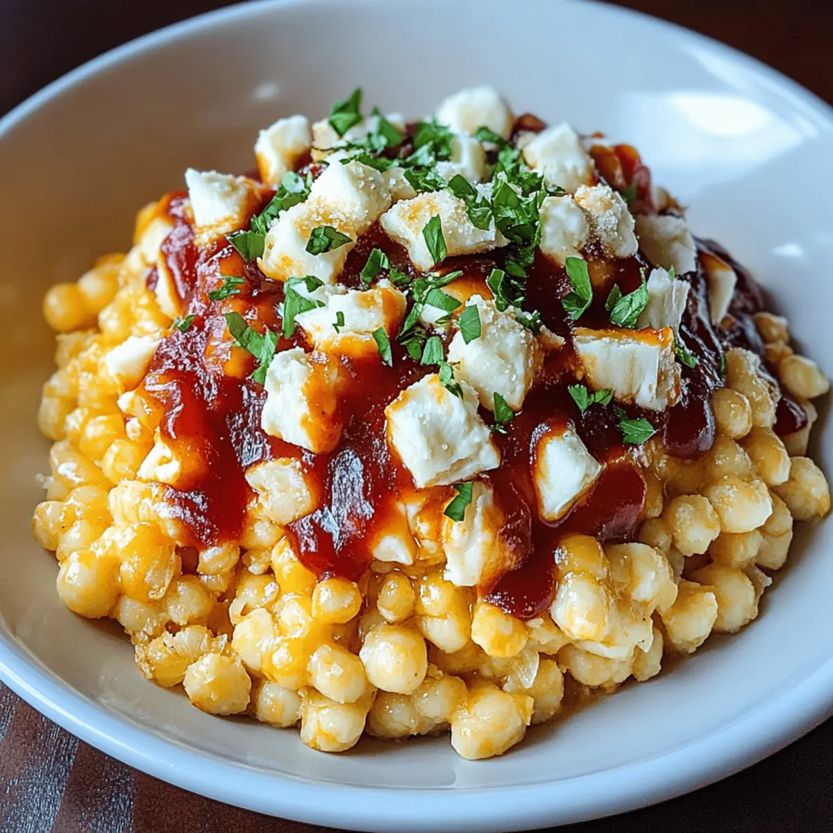 BBQ Chicken Mac and Cheese
