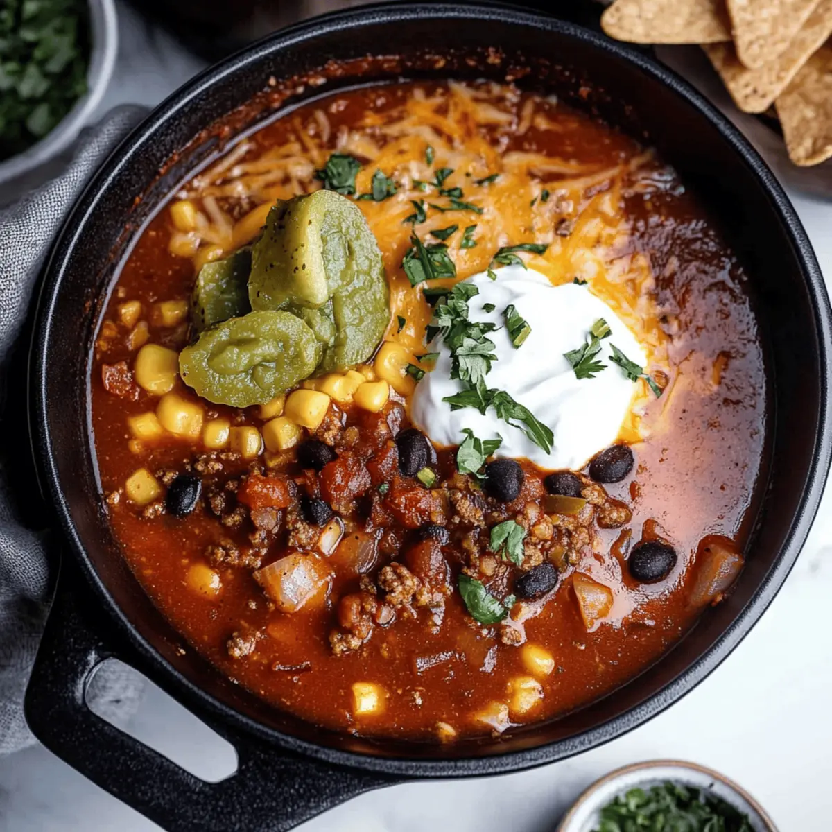 Beef Taco Soup