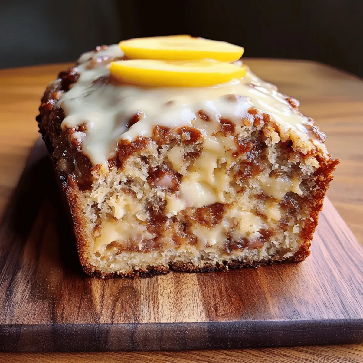 Cinnamon Roll Banana Bread