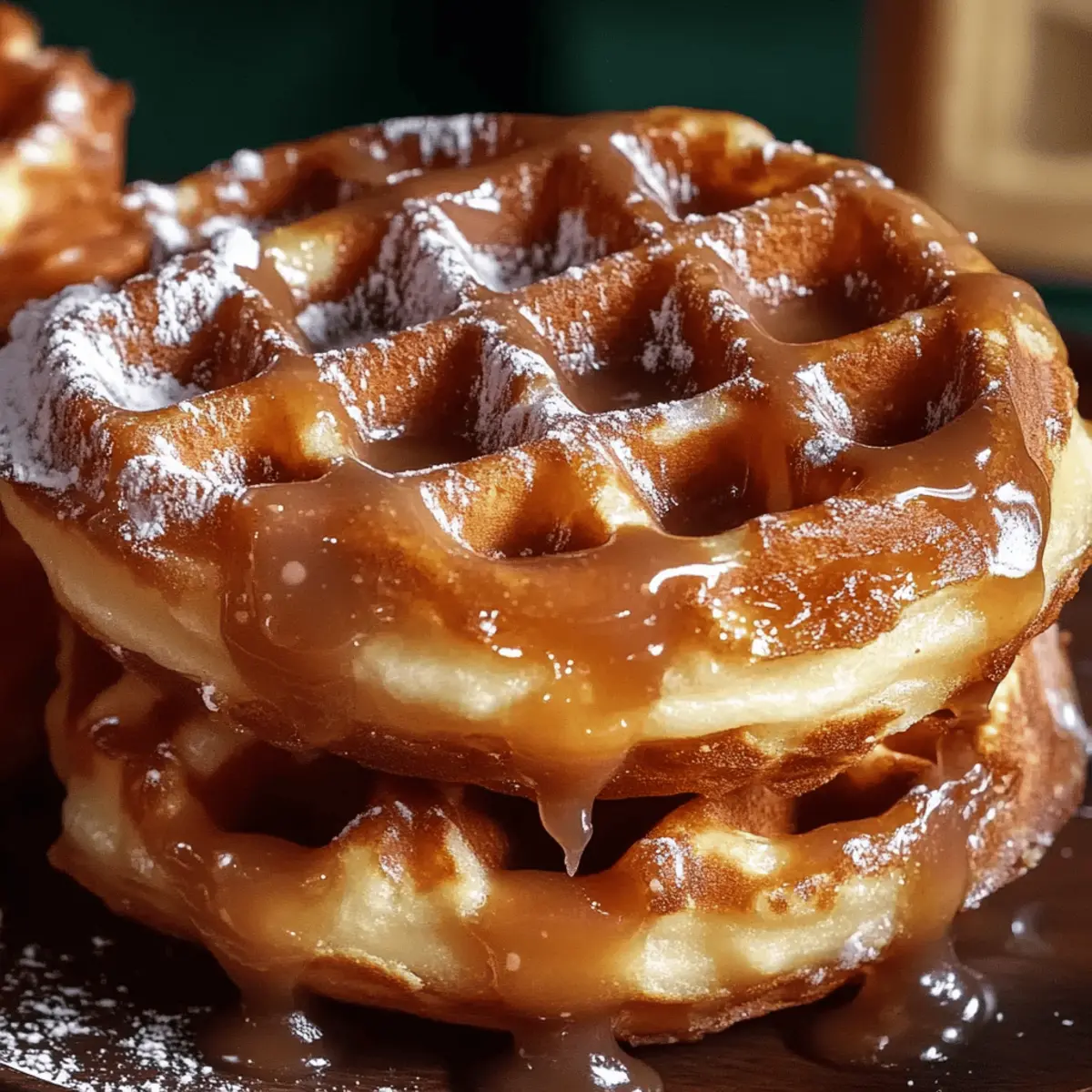Apple Fritter Waffle Donuts