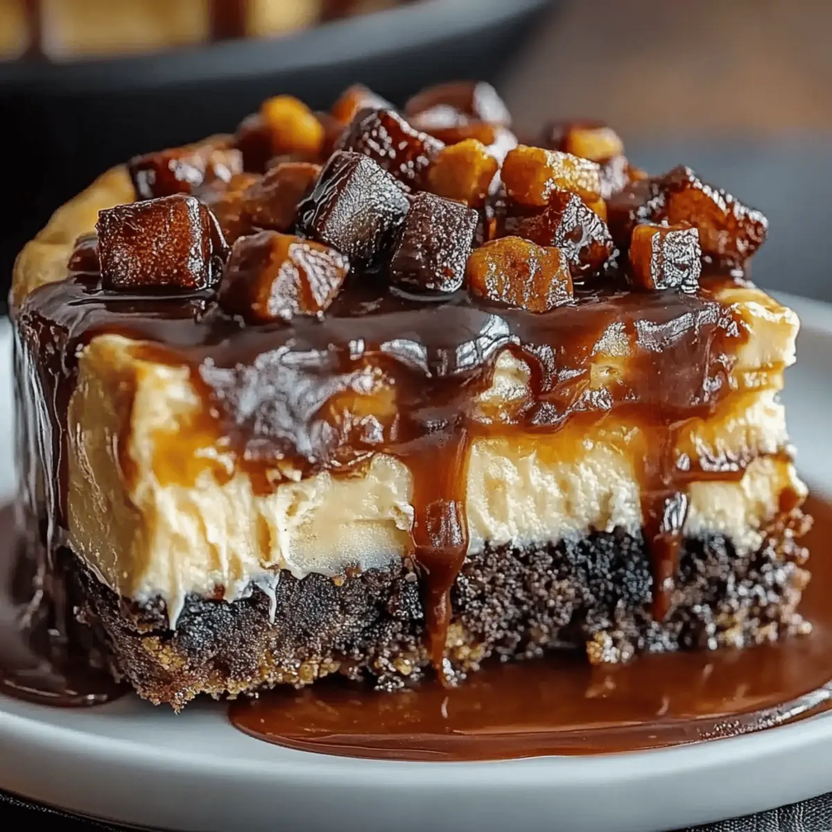 Caramel Brownie Cheesecake