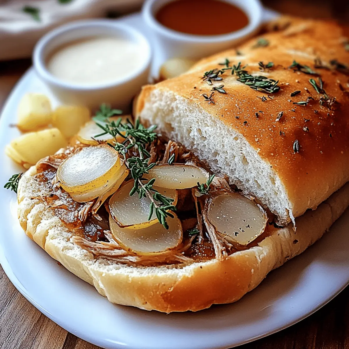 Savory Roasted French Dip Sandwich
