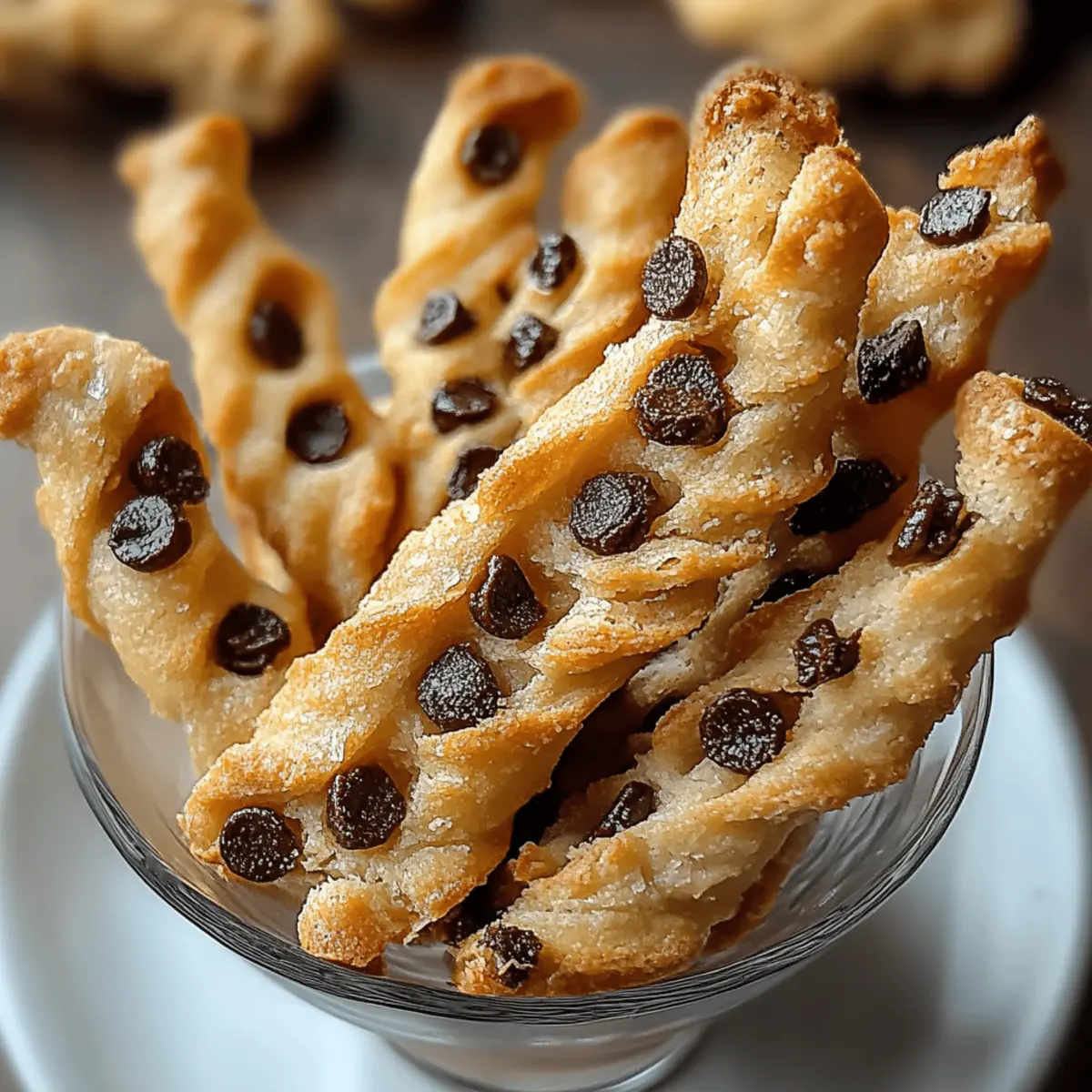 Chocolate Chip Cookie Dough Twists