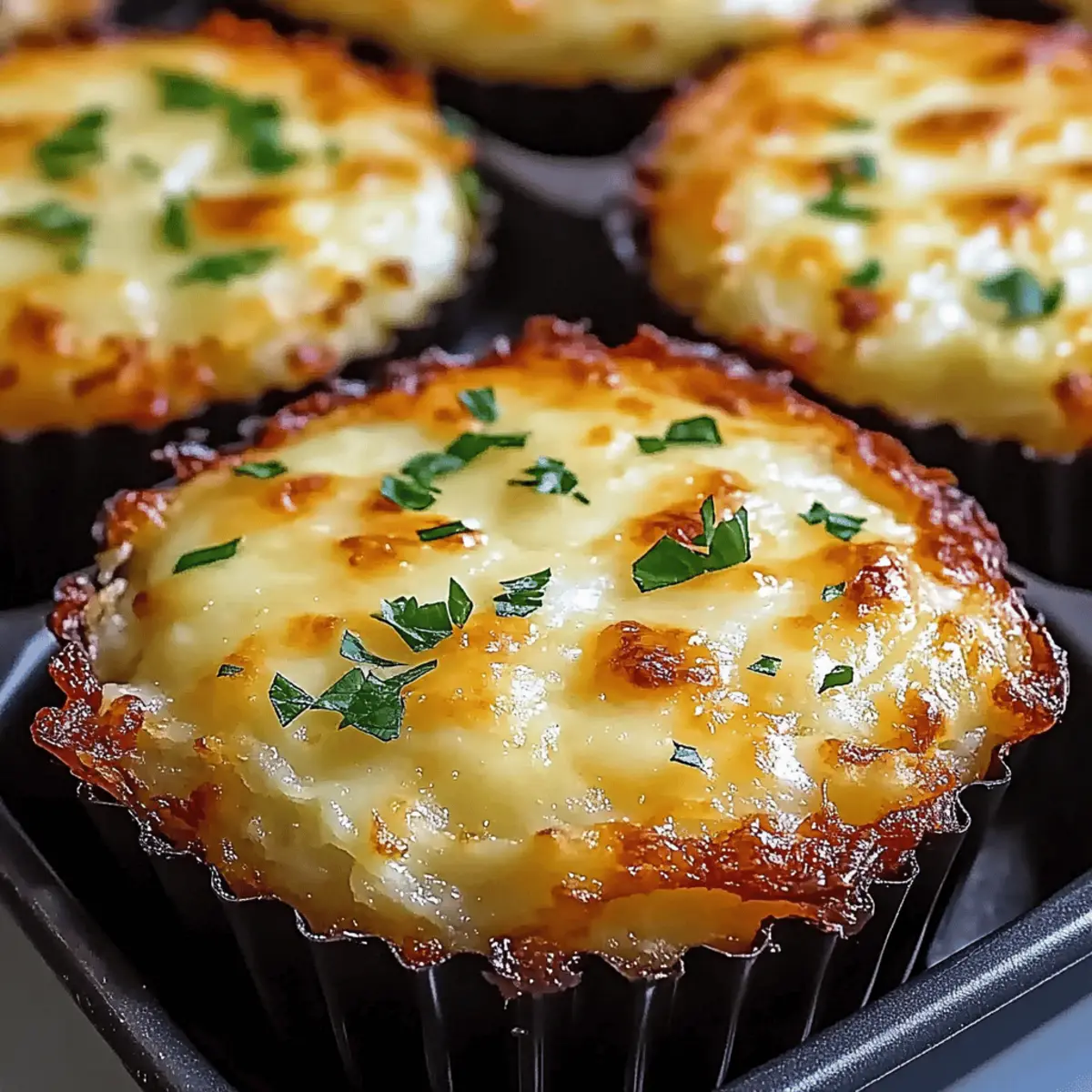 Cheesy Mashed Potato Muffins