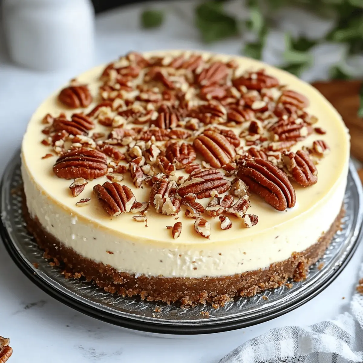 Browned Butter Pecan Cheesecake