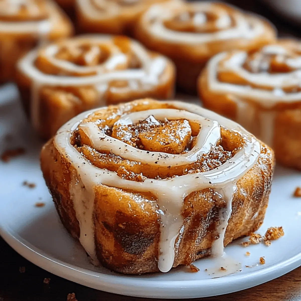 Pumpkin Cinnamon Roll Muffins