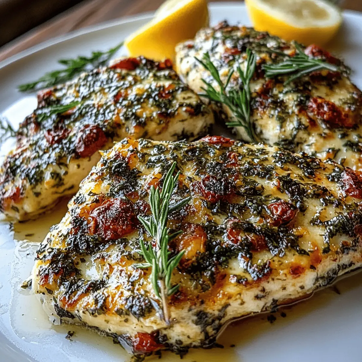 Mediterranean Herb Crusted Grilled Chicken