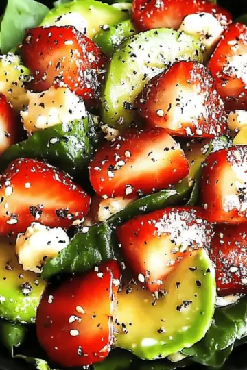 Strawberry Avocado Spinach Salad