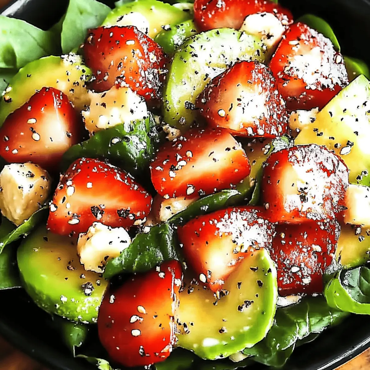 Strawberry Avocado Spinach Salad