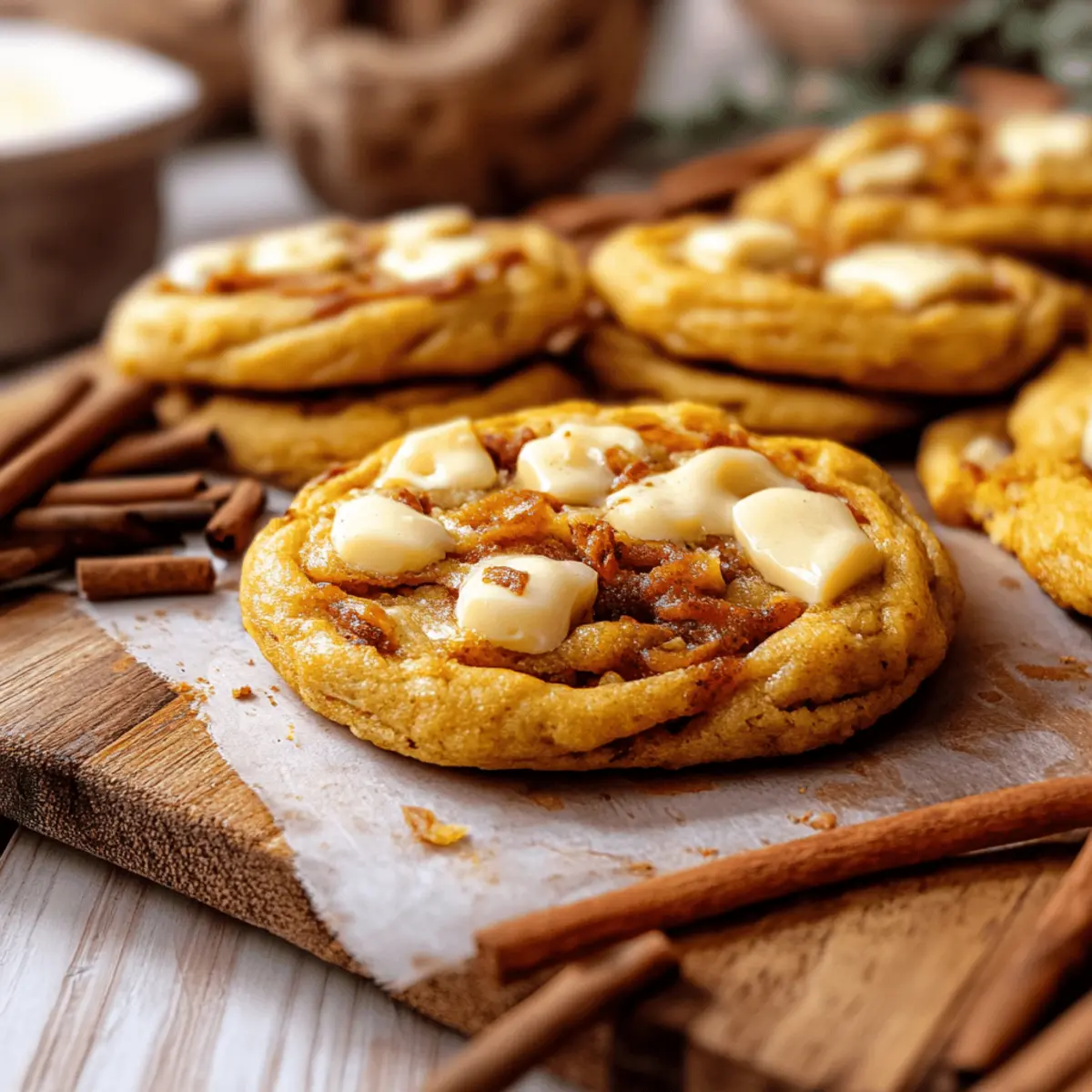Pumpkin White Chocolate Chip Cookies