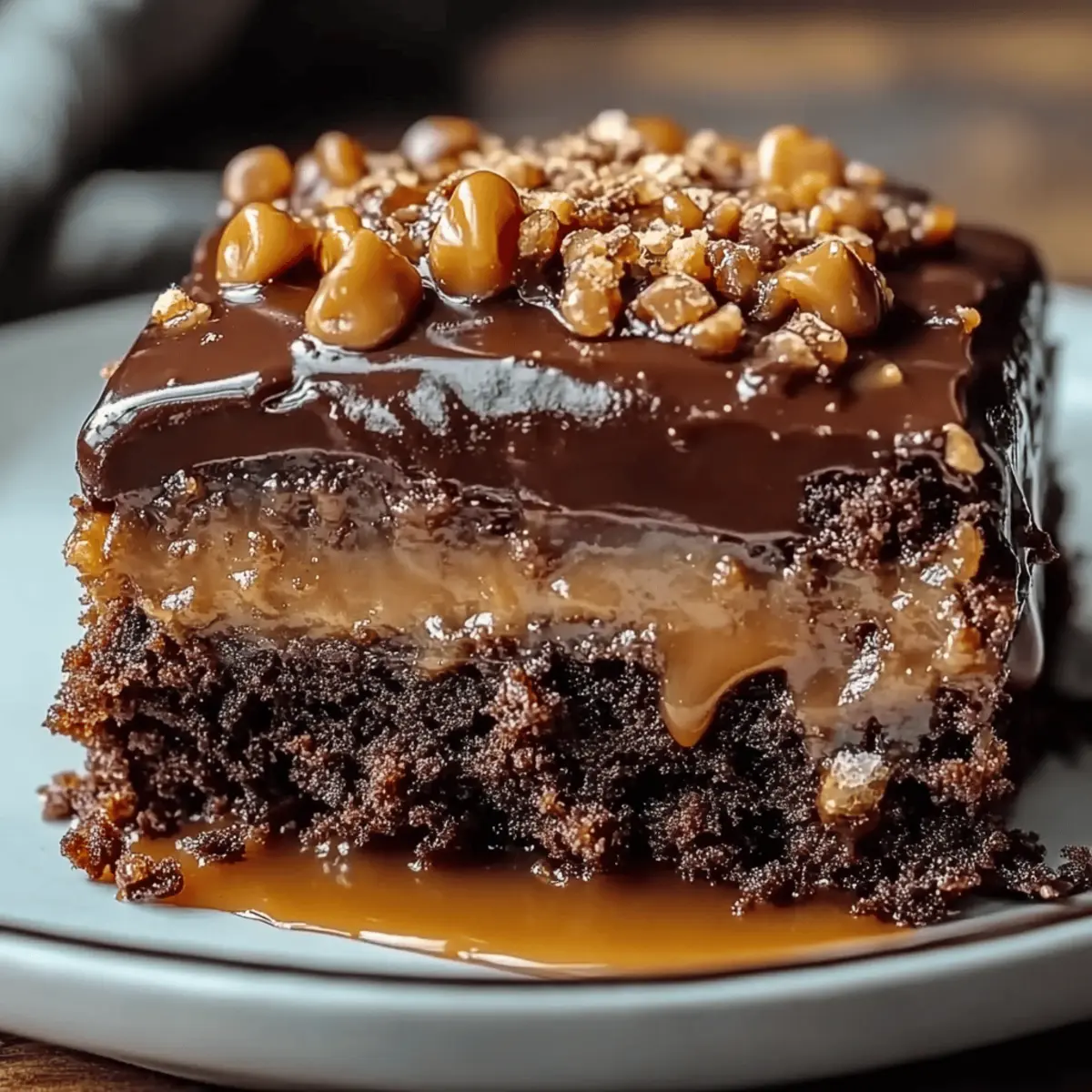 Chocolate Caramel Dump Cake