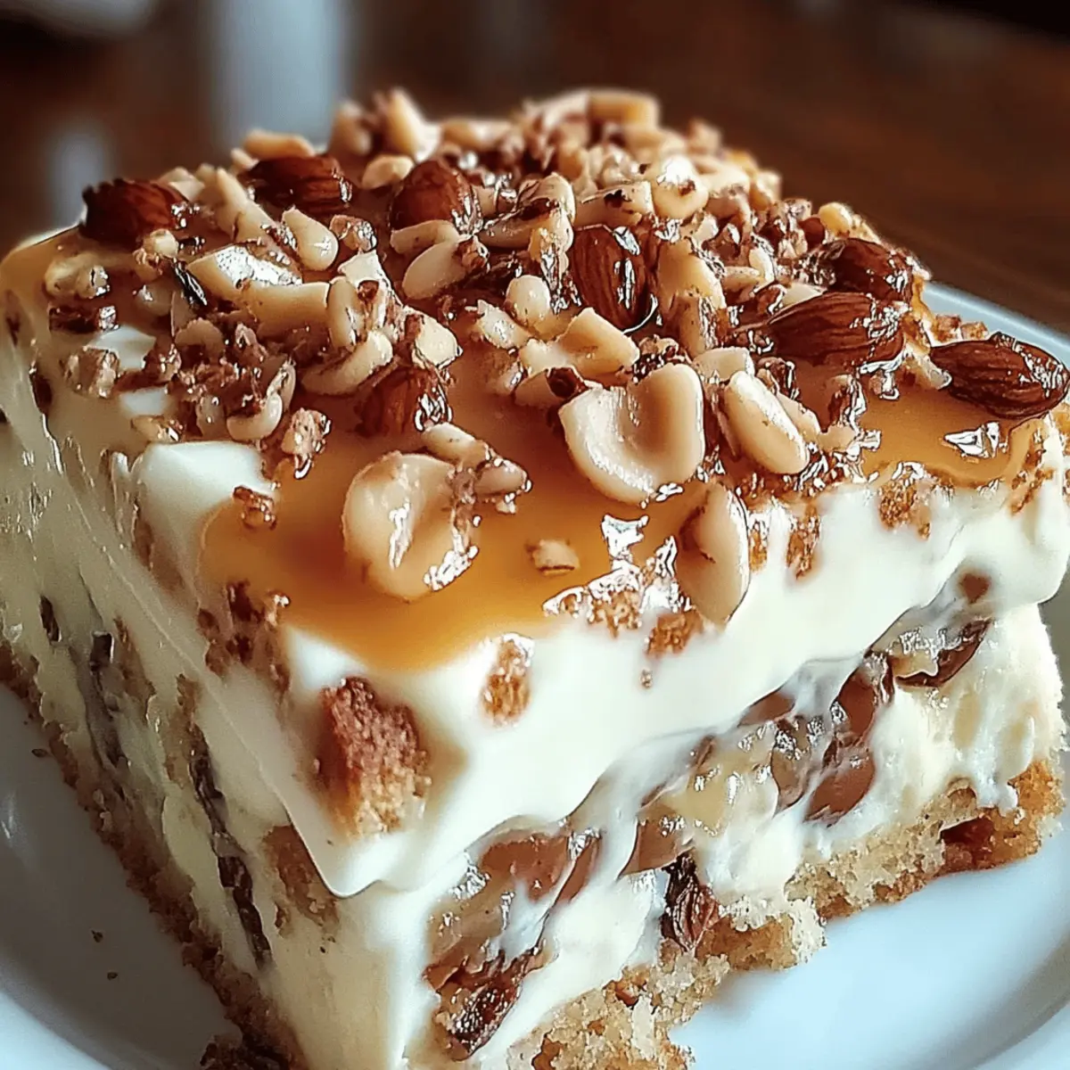 Butter Pecan Praline Poke Cake