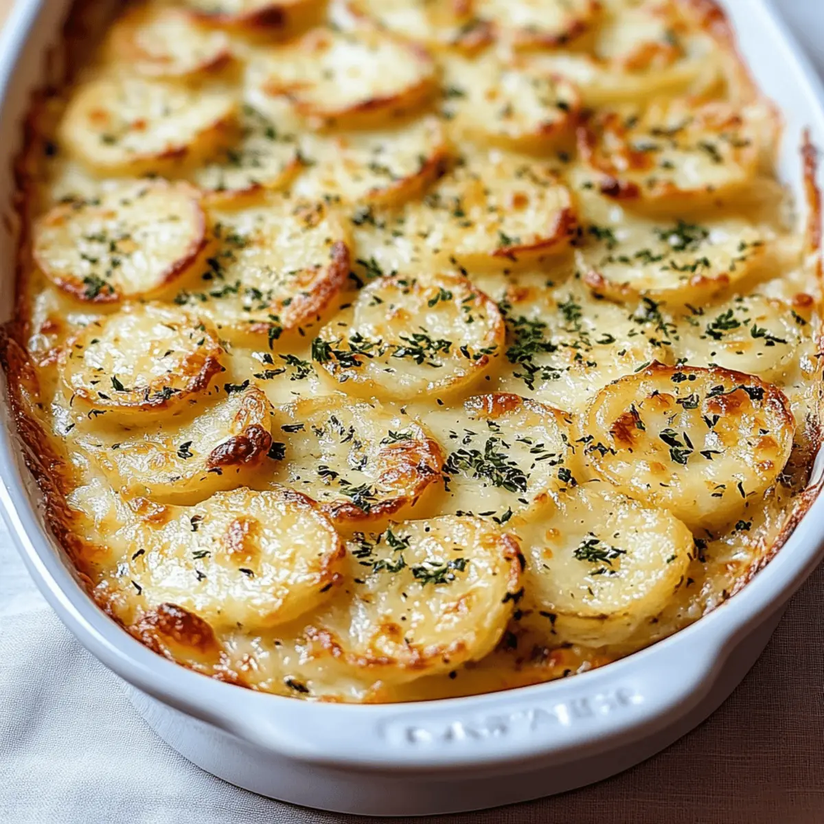 Cheesy Garlic Scalloped Potatoes